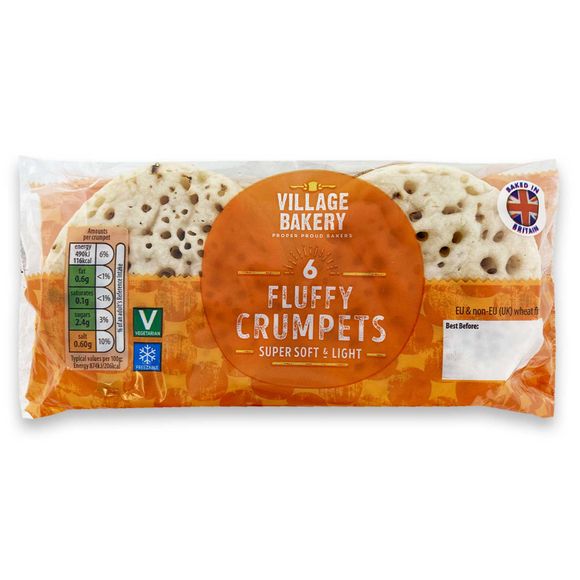 Village Bakery Crumpets 336g/6 Pack